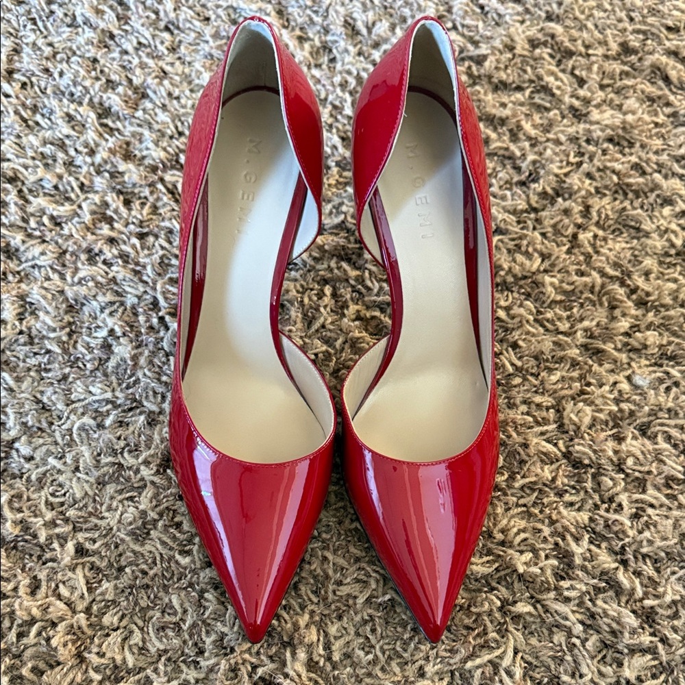 M. Gemi Red Patent Leather Heels